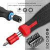 1/4'' Sechskant Schraubendrehergriff Magnetischer Schraubendreher-Bitshalter Selbstverriegelnder Adapter Stecknuss für Schraubendreher-Bits Schraubenschlüssel
