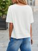 Women's V Neck T-Shirt Short Sleeve Flowy Loose Basic Summer Tee Top