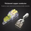 10Pcs T-Type Stripping Free Wiring Connector With Fixing Hole Quick Branch Splice Junction Box Lever Wire Connector 32A