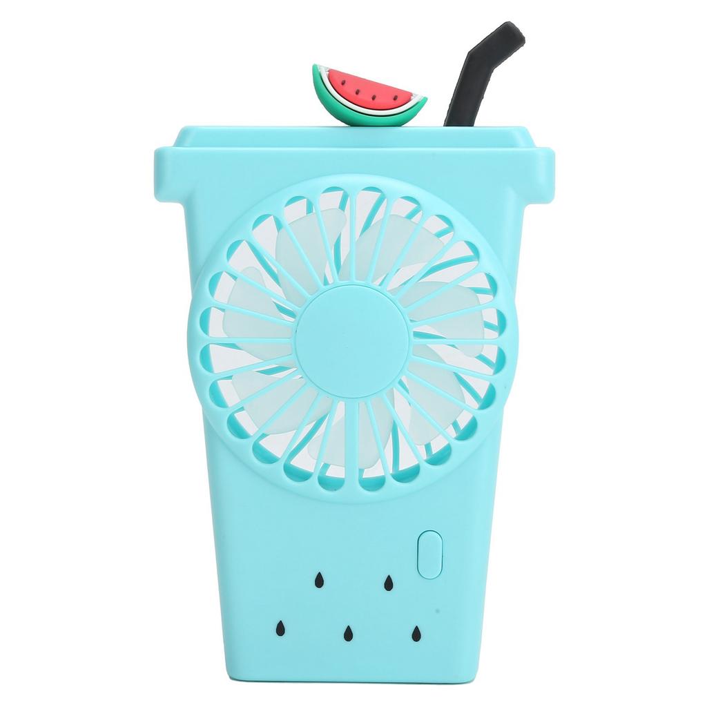 Handheld Mini Fan USB Rechargeable Electric Desk Portable Cartoon 3 Speeds for Home Outdoors
