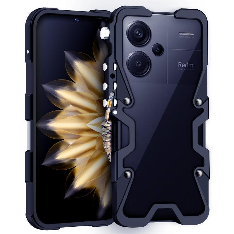 Voor Xiaomi Redmi Note 13 5G/Note 13 Pro+ 5G Hoes Schokbestendig Aluminiumlegering Telefoonhoes