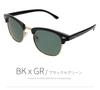 [Goods Land] Polarized Sunglasses, Polarized Fashion, Browline Frame, Wellington Style, GD-SGL-CLMT-BRBR