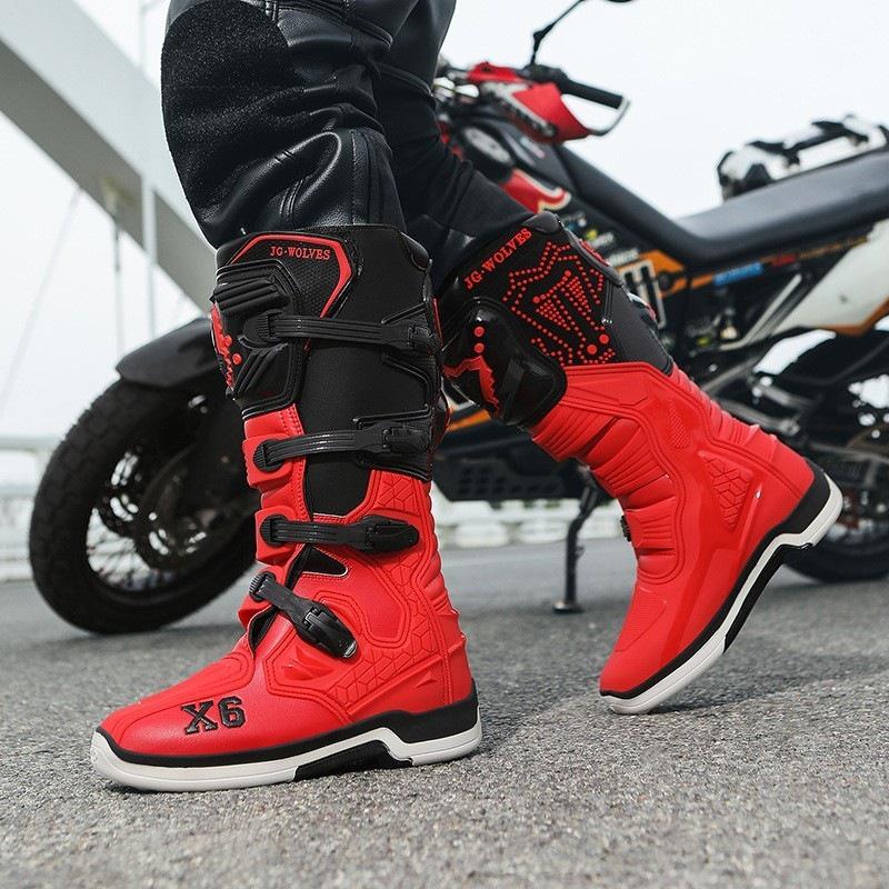 Motorrad-Stiefel für Herren und Damen für alle Jahreszeiten - Offroad-Renn-Kurzstiefel