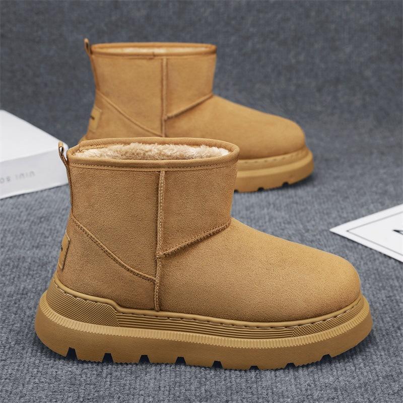 Snow boots winter new thick-soled advanced velvet warm and cold-proof thickened cotton shoes