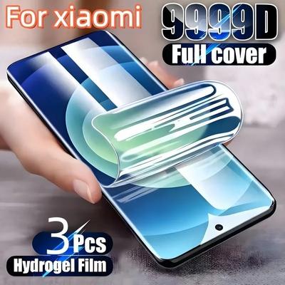3Pcs HD Hydrogel Film Screen Protector Compatible For Xiaomi 17 Pro Max 15 14T Pro 13 12 11 Pro Ultra 11T 12T Film
