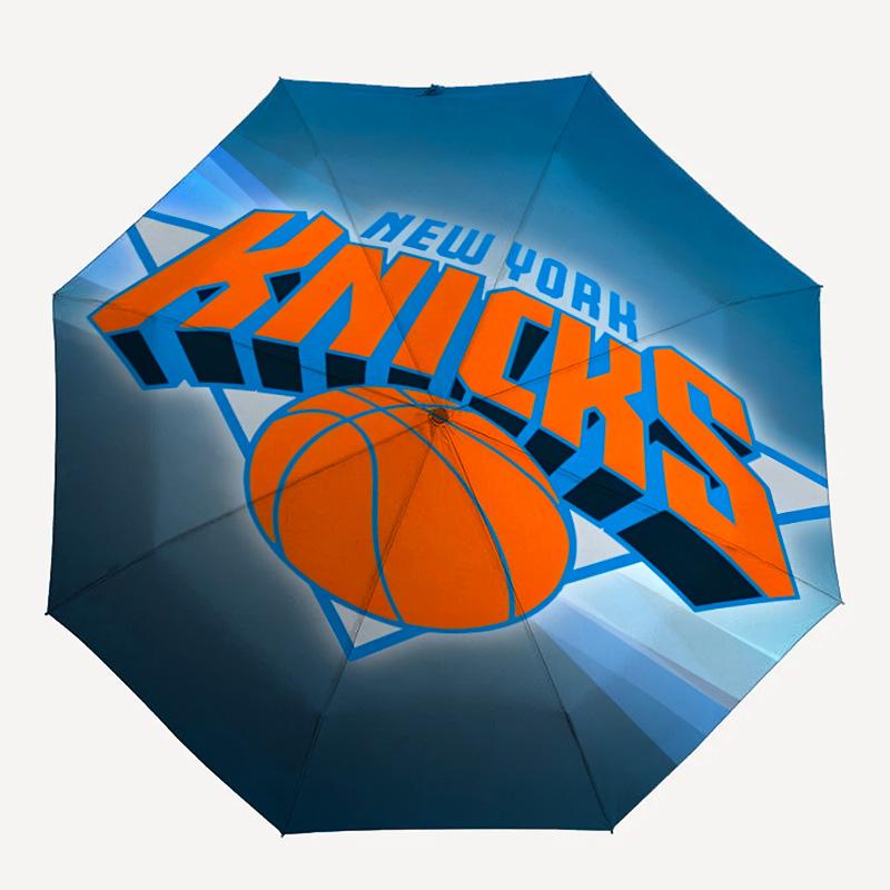 1pc New York Knicks Umbrella, Sun Protection, And UV Shielding. It Has Eight Sturdy Ribs for Outdoor Use And Perfect As a Holiday Gift