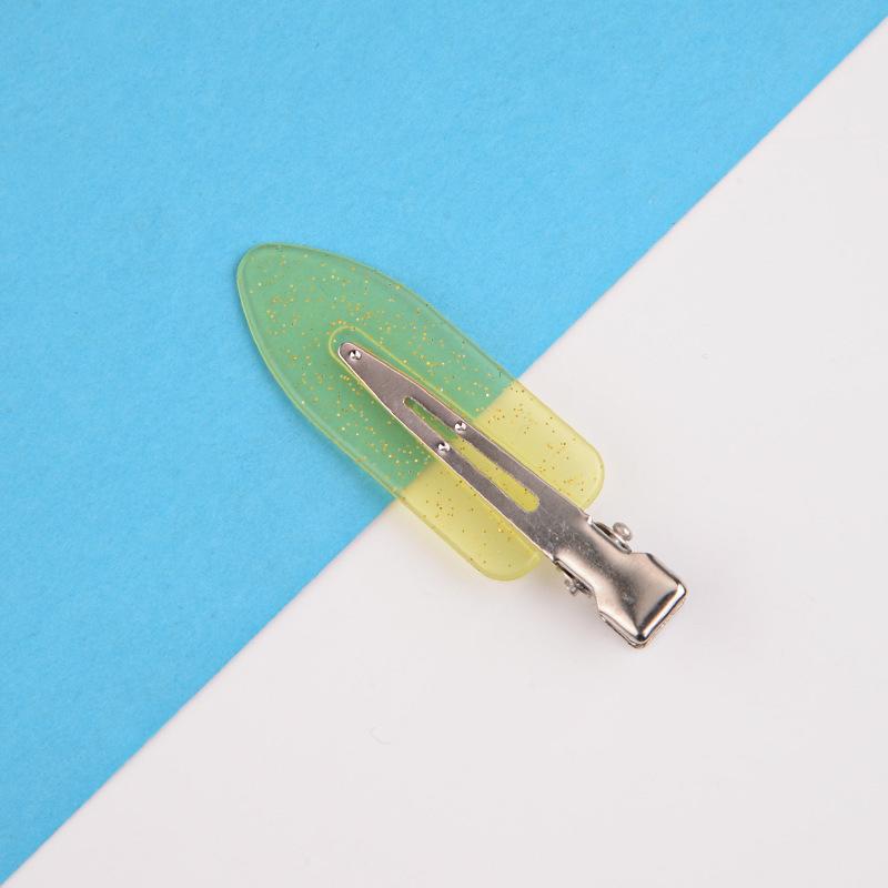 Grampos de cabelo sem costura simples de cor sólida sem dobra franja lateral grampo de maquiagem acessórios de lavagem de rosto grampos de cabelo para meninas