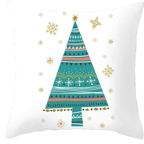 Santa Claus Socks, Elk Sheep, Christmas Tree Christmas, Christmas Decoration Pillow Sleeve Bedroom Sofa Restaurant Pillow Cover
