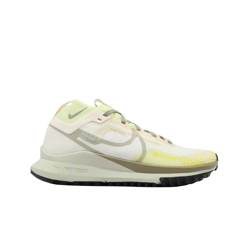 (w) Nike React Pegasus Trail 4 Gore-tex Pale Ivory Luminous Green