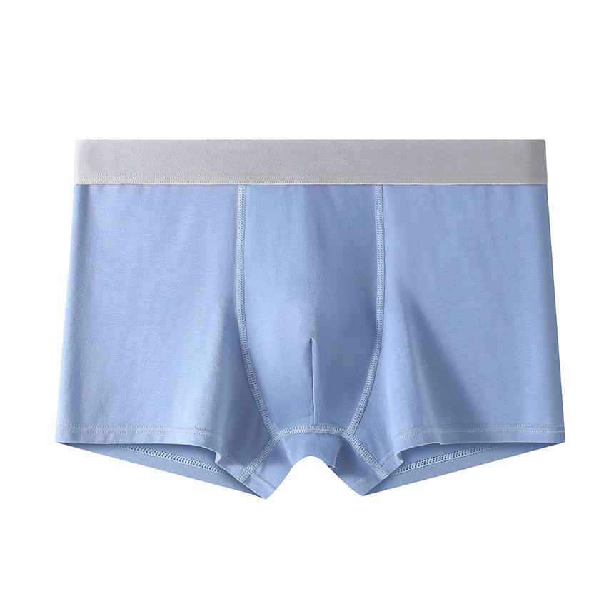 Men's Spring and Summer New Cotton Anti-bacterial Breathable Youth Boxer Briefs