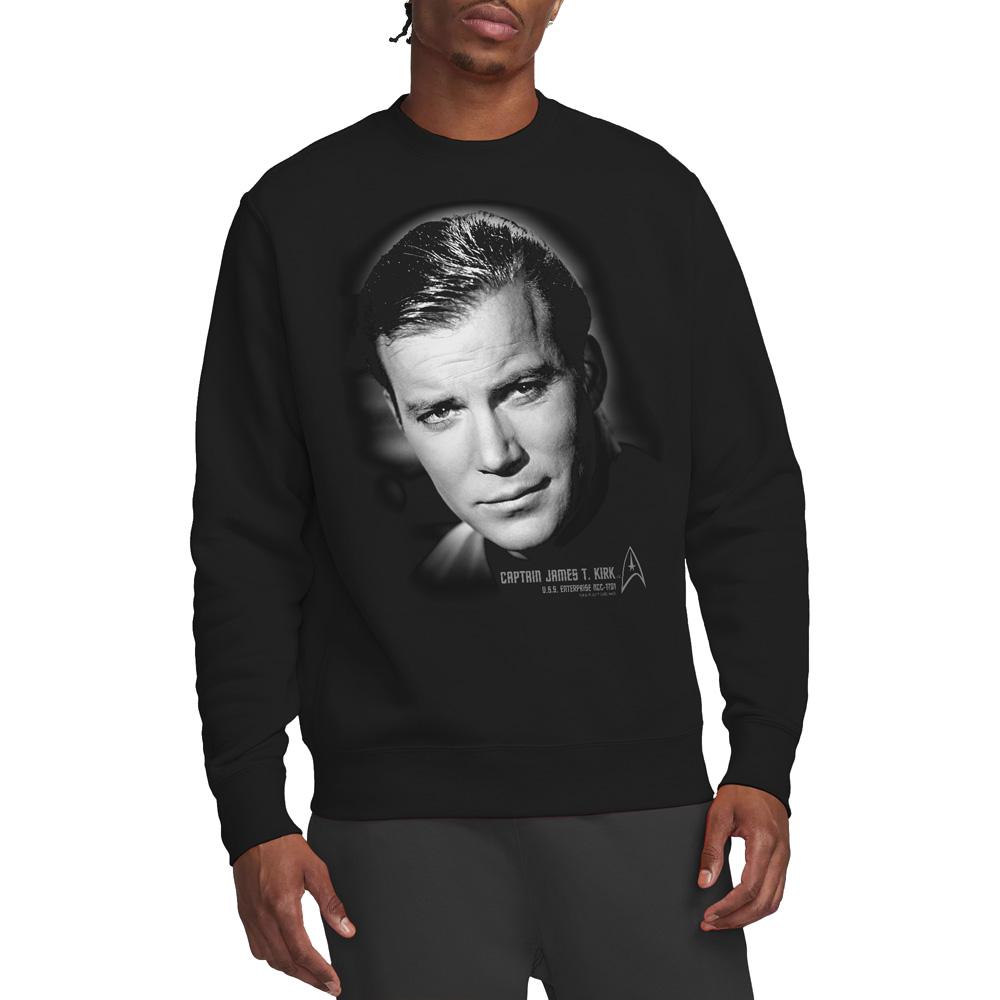 Star Trek Unisex Adult Captain Kirk Portrait Sweatshirt