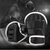 1Pair Black Half Finger Boxing Gloves PU Leather Fighting Kick Boxing Gloves Karate Muay Thai Training Workout Gloves Kids Men,zxl