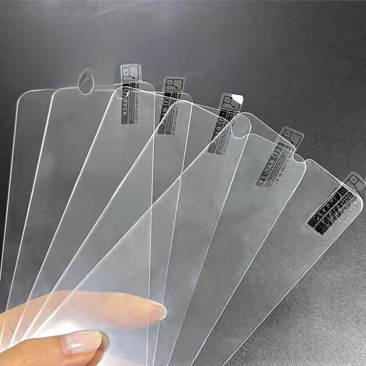 Pellicola protettiva in vetro temperato antideflagrante trasparente HD per Apple 16 Pro con bordo in alluminio ad arco resistente