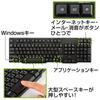 Sanwa Supply Wired USB Keyboard Standard Japanese Layout Membrane Black SKB-L1UBK