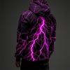 Men's Graphic Lightening Hoodie Hoodies Sweatshirt Fashion Daily Basic Casual Long Sleeve Hooded