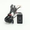 Auto Rapid Charger USB Port QC3.0 Type-C PD Dual Socket Adapter Interface Socket for Nissan Paladin Patrol Y60 Y61 Accessories