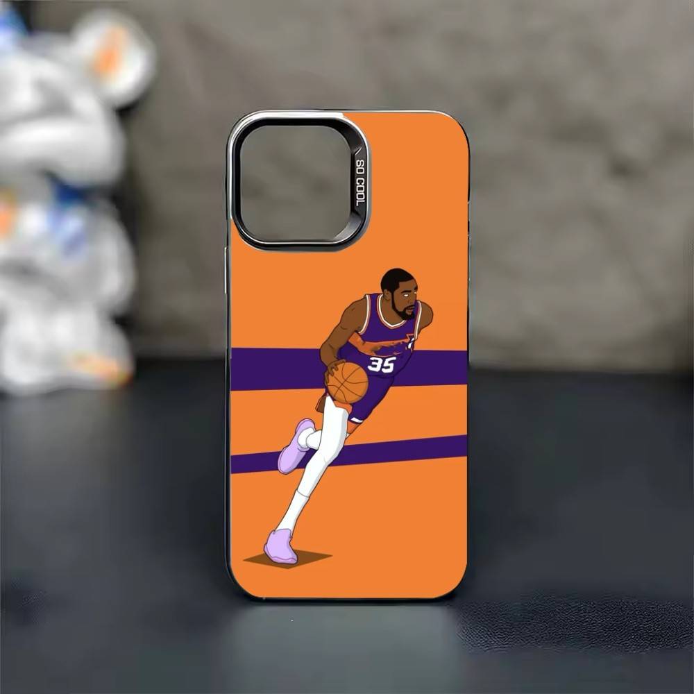 K-Kevin D-Durant 35 Phone Case For iPhone 17 16 15 14 13 12 11 Pro Max Plus Silver Candy Matte Cover