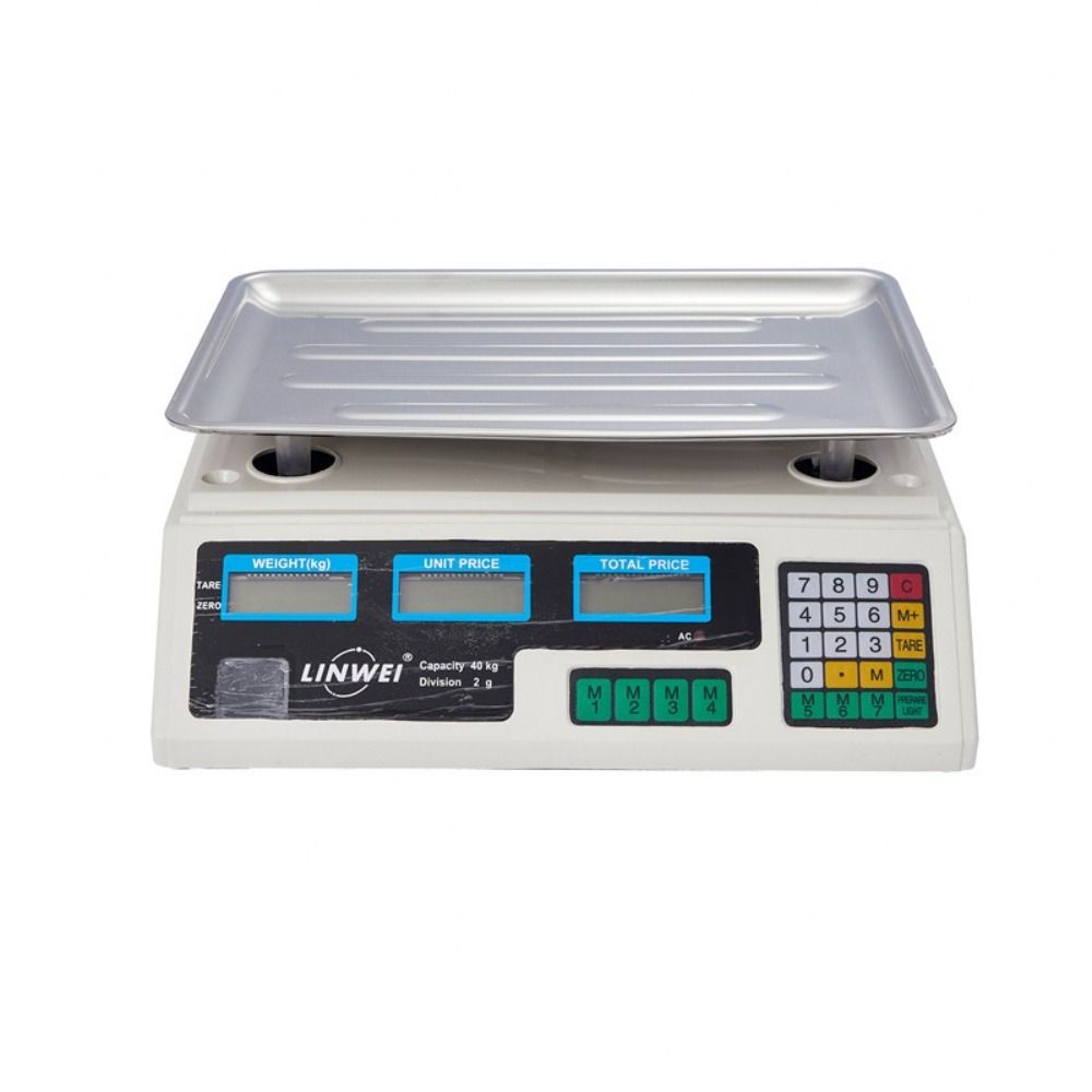 Digital Weighing Stainless Steel Kitchen Scale 40KG Accurate Electronic Scale Multifunctional Computing Scale Restaurant