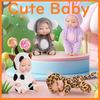 CuteBaby Baby Dolls, Mini Baby Dolls, Set of 6, Reborn Dolls, Cute, Adorable, Animal Costumes, Dress-Up, Gift, Ages 5 and Up, Set C