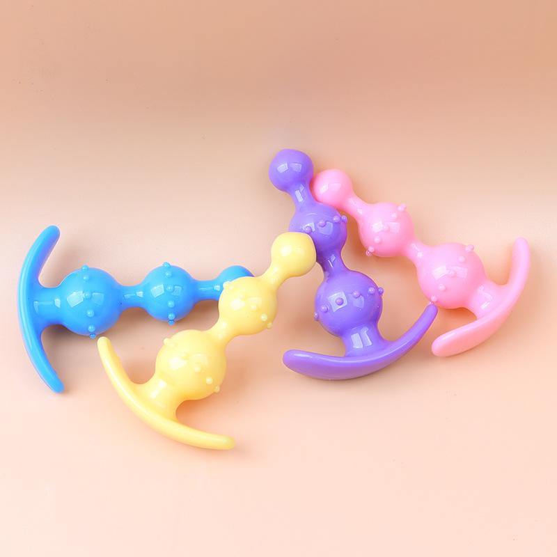 Soft Butt Plug Masturbation Anal Plug Sex Toys  Anal Bead Dilator Toys for Men Women