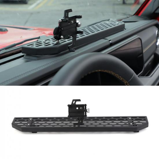 Metal Dashboard Cell Phone Mount Anti-Shake Holder for 2024 25 Jeep Wrangler JL