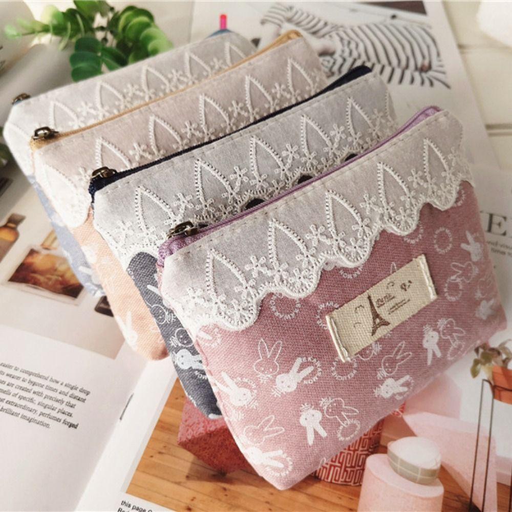 

Органайзеры для денег с цветочным принтом, кружевной кошелек, милая сумка для карточек для девочек