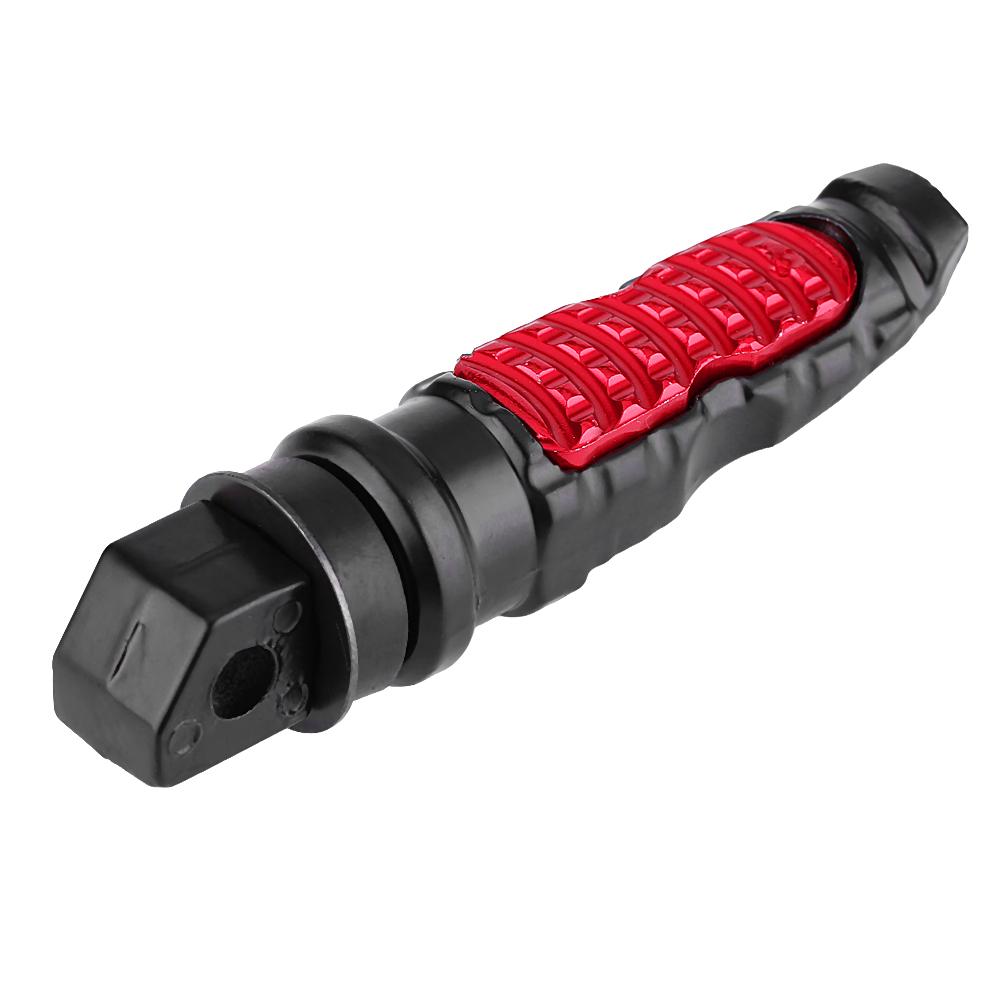 1 Pair of Aluminium Universal Motorcycle Passenger Rear Foot Pedals with 8mm Hole