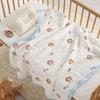 110x110cm High Density Pure Cotton Six-Layer Gauze Baby Bath Towel and Toddler Blanket