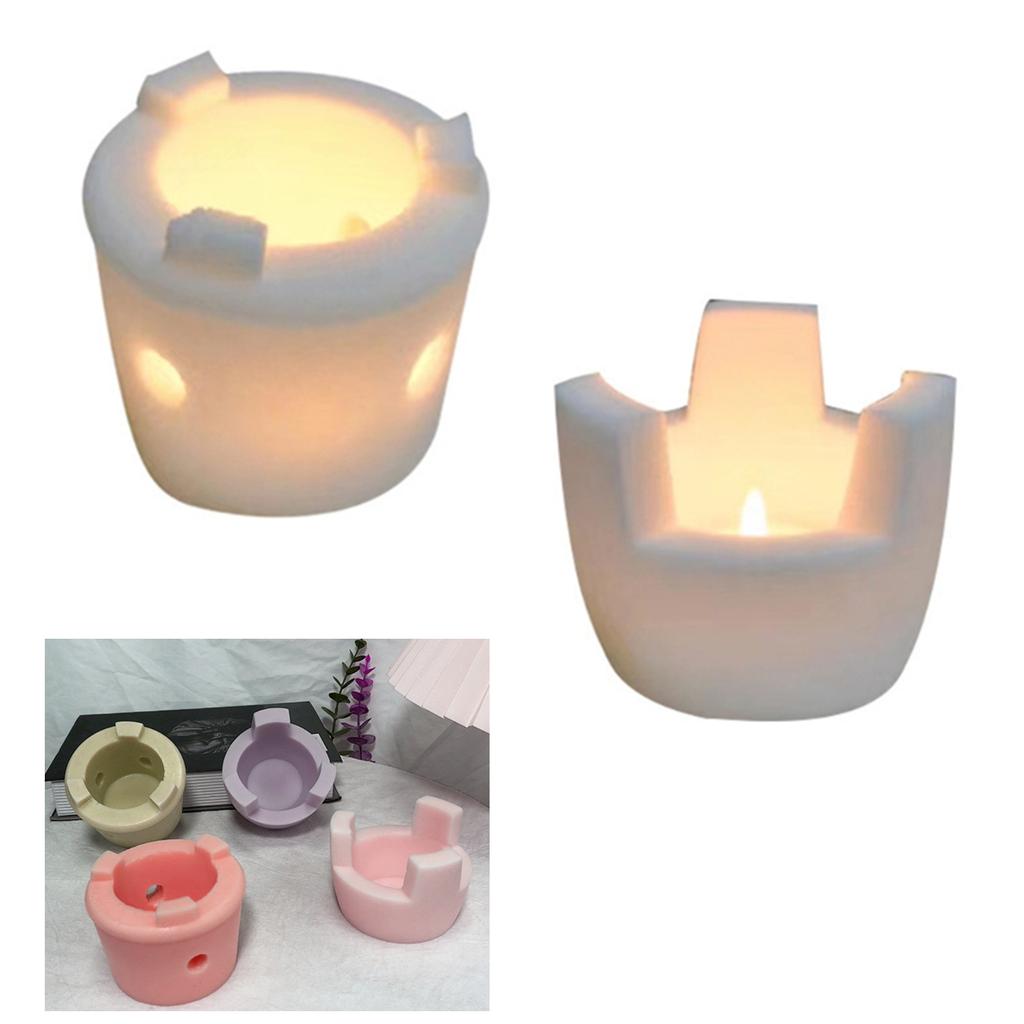 Stove Candle Resin Molds Small Stove Siliocne Mold DIY Baking Mould Hot Tea BBQ Oyester Scallop Making Casting Molds