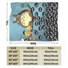 Cartoon Soot T-Totoros  Blankets Velvet Anime Super Warm Throw Blanket for Car Sofa Couch Bedroom Quilt