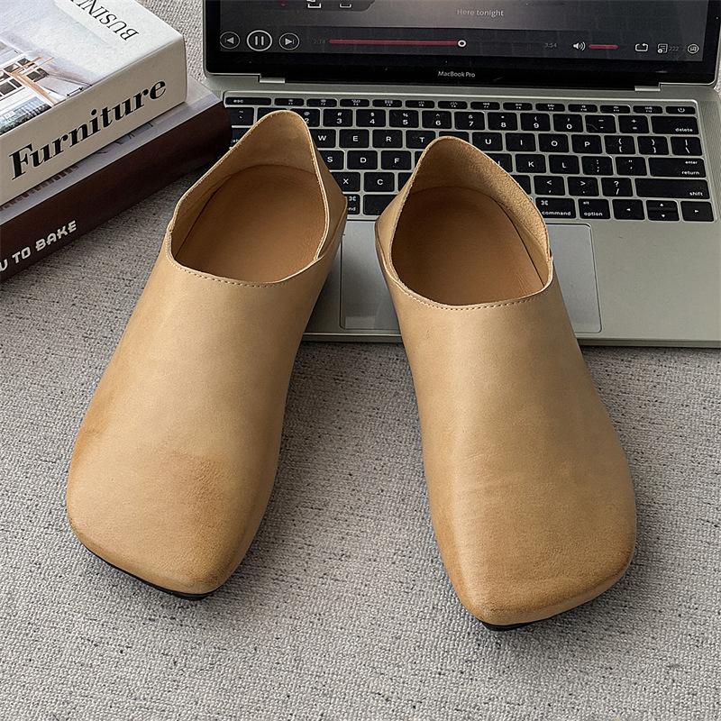 2025 dark retro single shoes couple comfortable casual shoes one pedal lazy shoes 14712-24712-X