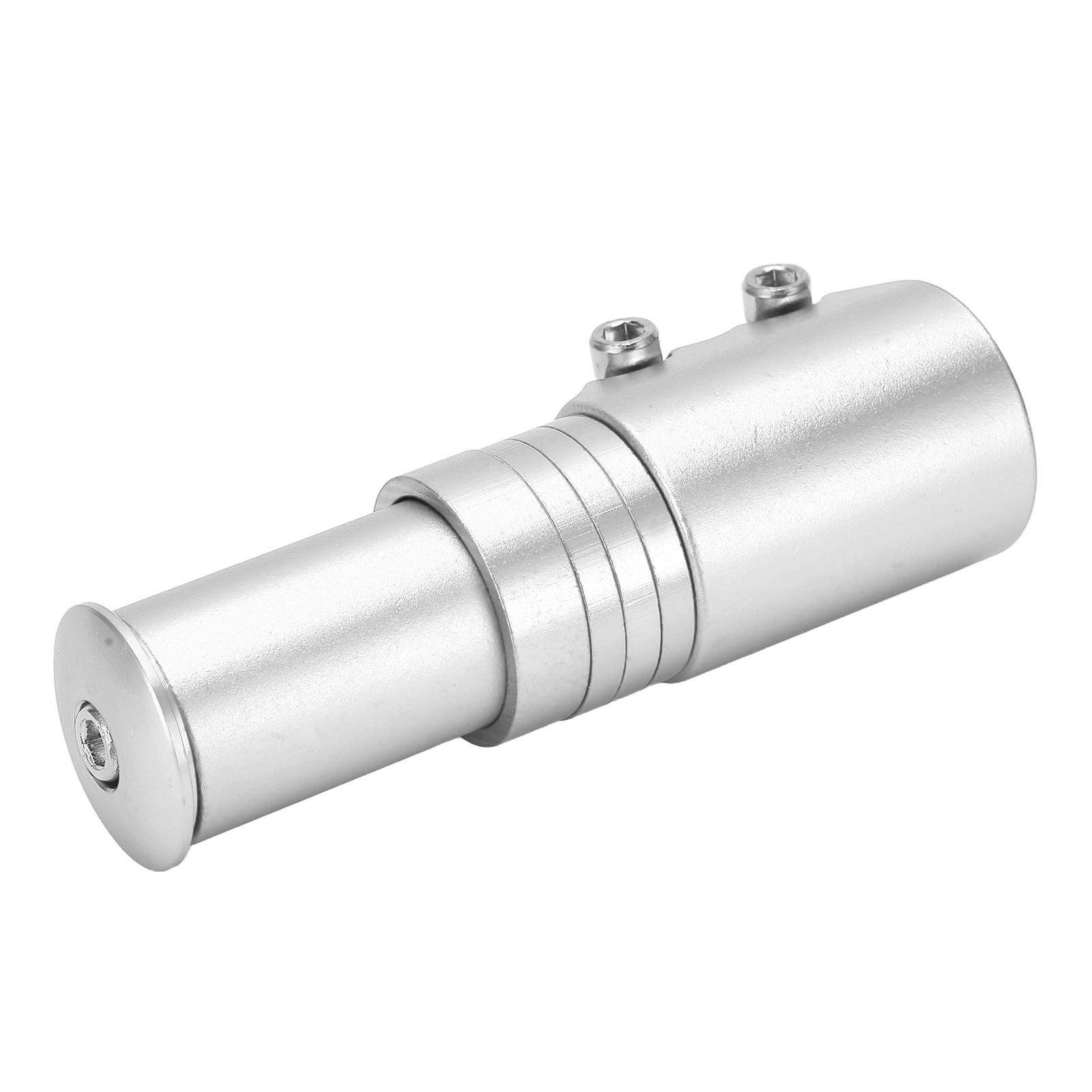 

Mountain Bike Stem Riser Aluminium Alloy Bicycle Handlebar Riser Adapter for 28.6mm 1.13in ForkSilver серебряный