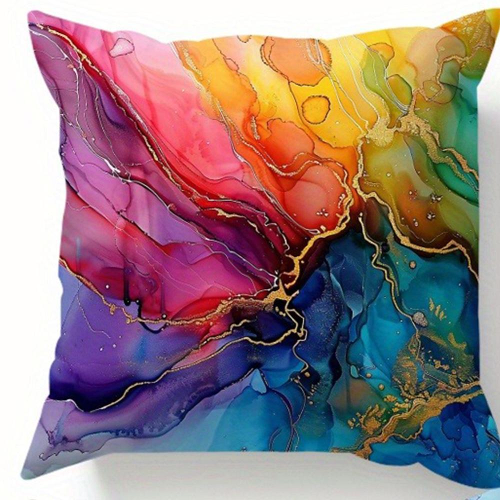 

Геометрическое искусство Декоративная наволочка на подушку Супермягкий полиэстер Гостиная Диван Спинка Чехол для подушки для автомобиля Домашнее украшение 16x16in 40x40cm