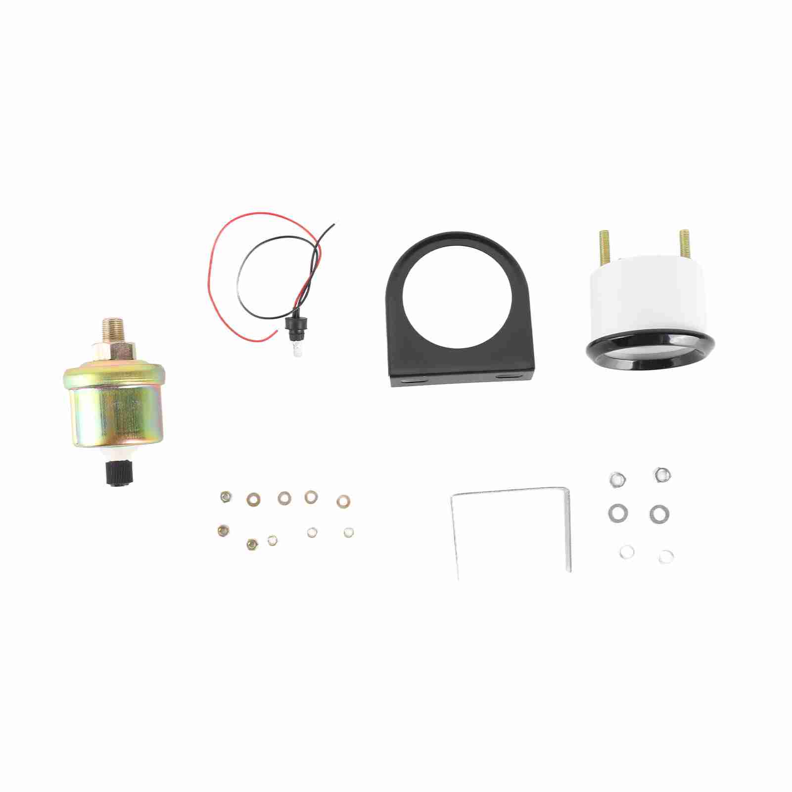 

52mm Oil Pressure Gauge 0 100PSI Automobile Oil Pressure Gauge with Sensor for 12V Vehicle