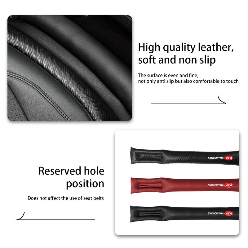 AHL1 For KIA Car Seat Gap Filler Strips Soft Waterproof Leak-proof Filler Padding Sportage Rio Ceed Niro Soul Stonic Picanto Proceed