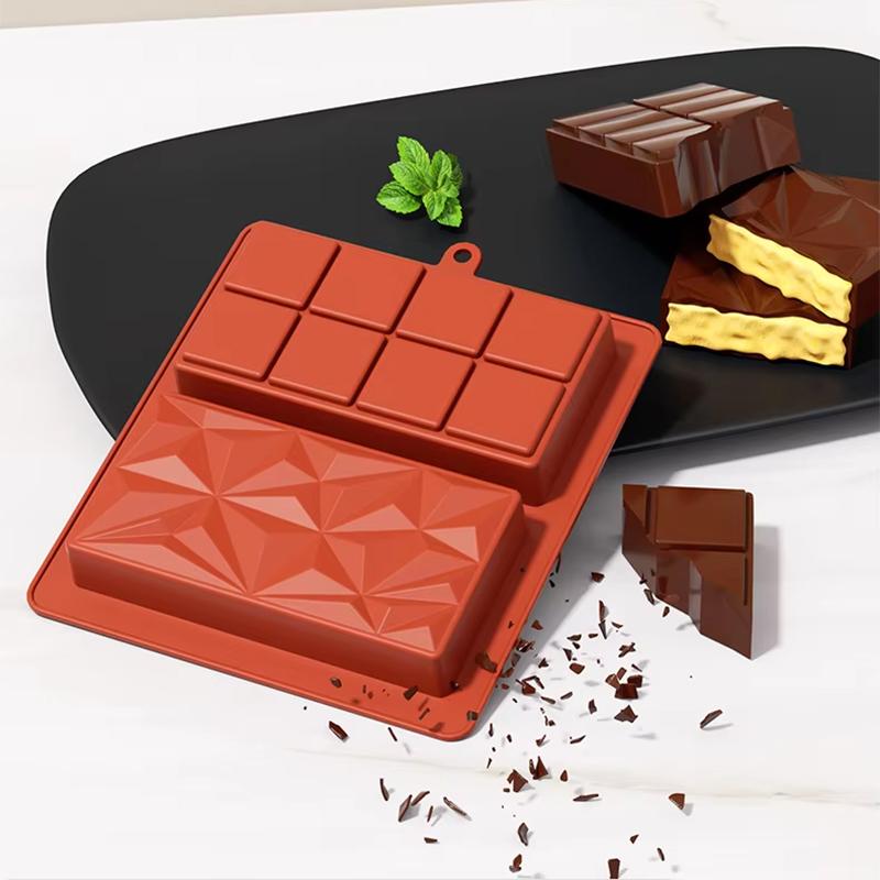 FAIS DU Chocolate Bar Mold Silicone Thick Chocolate Bar Mold Durable Rectangle Dubai Chocolate Bar Molds Easy to Demold