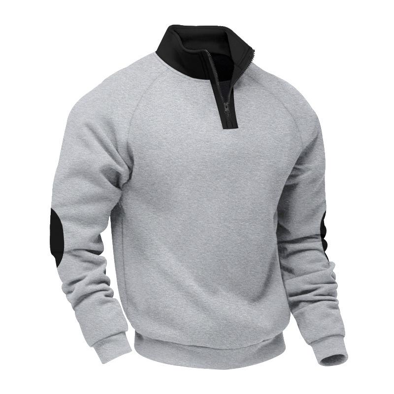 New Color Spring and Autumn Loose Casual Plus Fleece Stand Collar Pullover Long-sleeved Hoodie