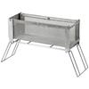 Norinori Life Mesh Fire Adjustable Horizontal Mesh Pit, Single-Sided Opening, Heat, Foldable, Takibidai, Ash-Reducing