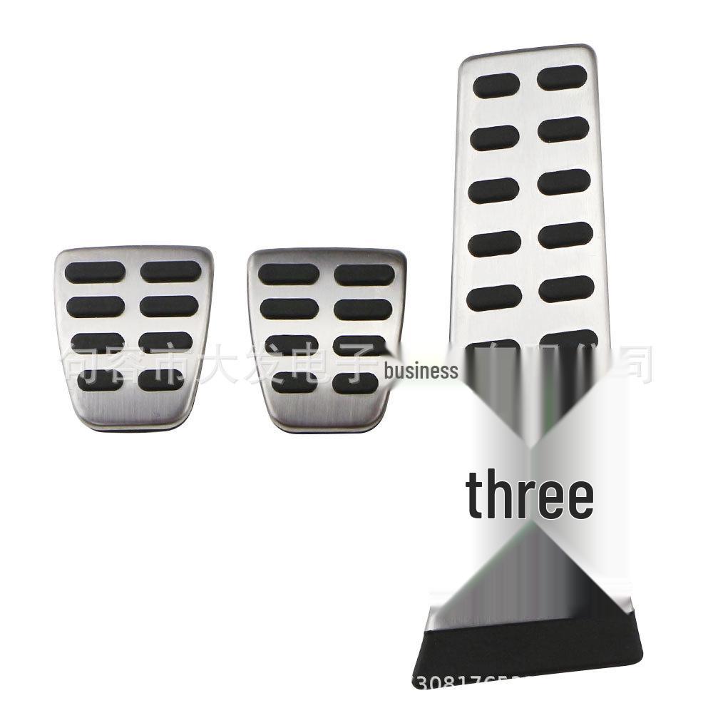 

Sportage Non-Slip Manual Pedal Set: Perforated Accelerator, Brake & Clutch Manual