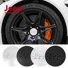 CXVSUD1 4PCS ABS Electroplated Car Wheel Center Hub Caps for Jeep Renegade Wrangler JK Grand Cherokee Compass Patriot Auto Accessories