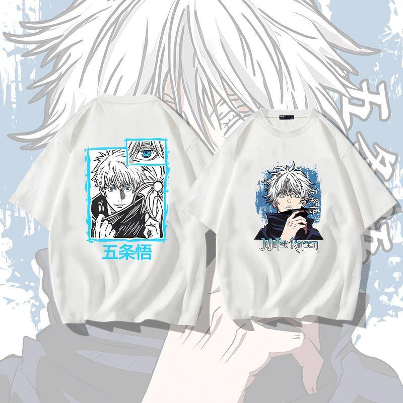 Anime Jujutsu Kaisen Jujutsu Kaisen Pure Cotton Short-sleeved Men T-shirt Summer Fashion Loose T-shirt Men