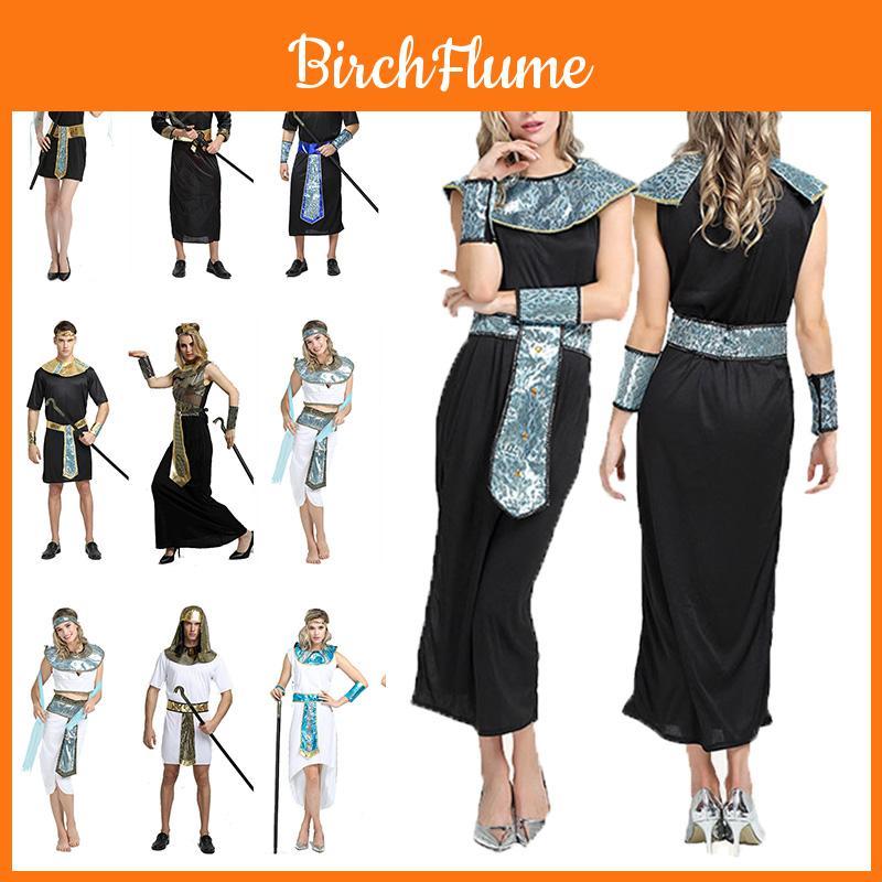 Deluxe Men Egyptian King Costume Majestic Arabian Prince Outfit For Halloween Parties**
