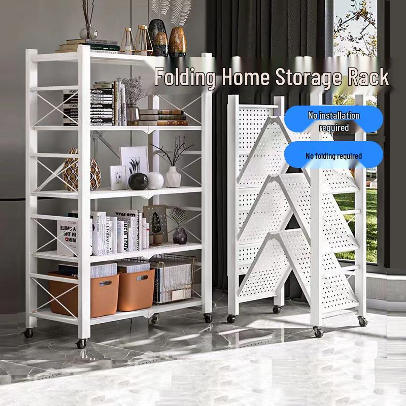 Portable Folding Storage Rack for Study or Living Room