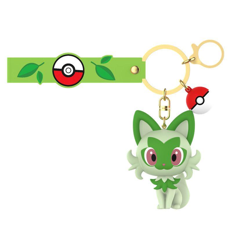 Anime  Cute Keychain Gengar Meowth Cubone Mimikyu Snorlax Action Figures Pendant Bag Charm Orna Gifts ments Collect
