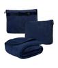 Coral Fleece Airplane Blankets Soft Warm Fluffy Multi Functional Portable Cuddle Cution Pillow 2 in 1 Travel Blankets