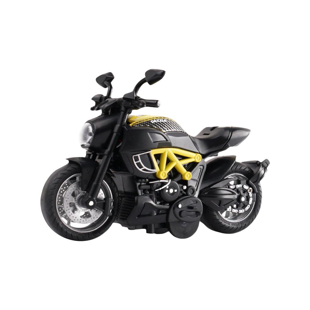 Q Version Motorcycle Helmet Motorcycle Exquisite Model Deformable Toy