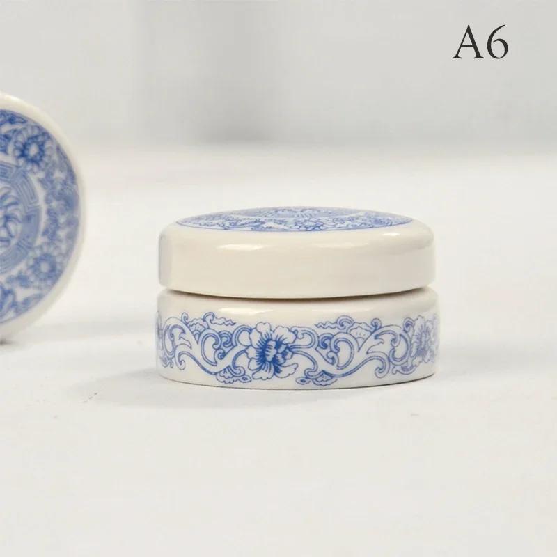 

7 мл Кремниця Порожня Керамічна Косметична Банка для Макіяжу Баночки Крем для Тіней Бальзам для Губ Контейнер Рум яна Вінтажний Колір Зразки Флакони