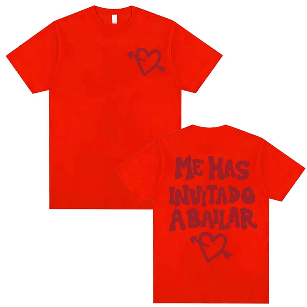 

Dani Fernandez Me Has Invitado A Bailar Merch Tshirts Men Women Casual Crewneck Loose T Shirts Fashion Gothic Oversized T Shirt S
