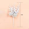 Artificial , Fake Wood, Cedar Stem Snowy Accessories, False Plants Faux Leaves for Christmas