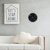 Unique Turntable Vinyl Player Clock Artistic Round Wall Hanging Clock for Living Room Bedroom Home Office Decor Sturdy Plastic